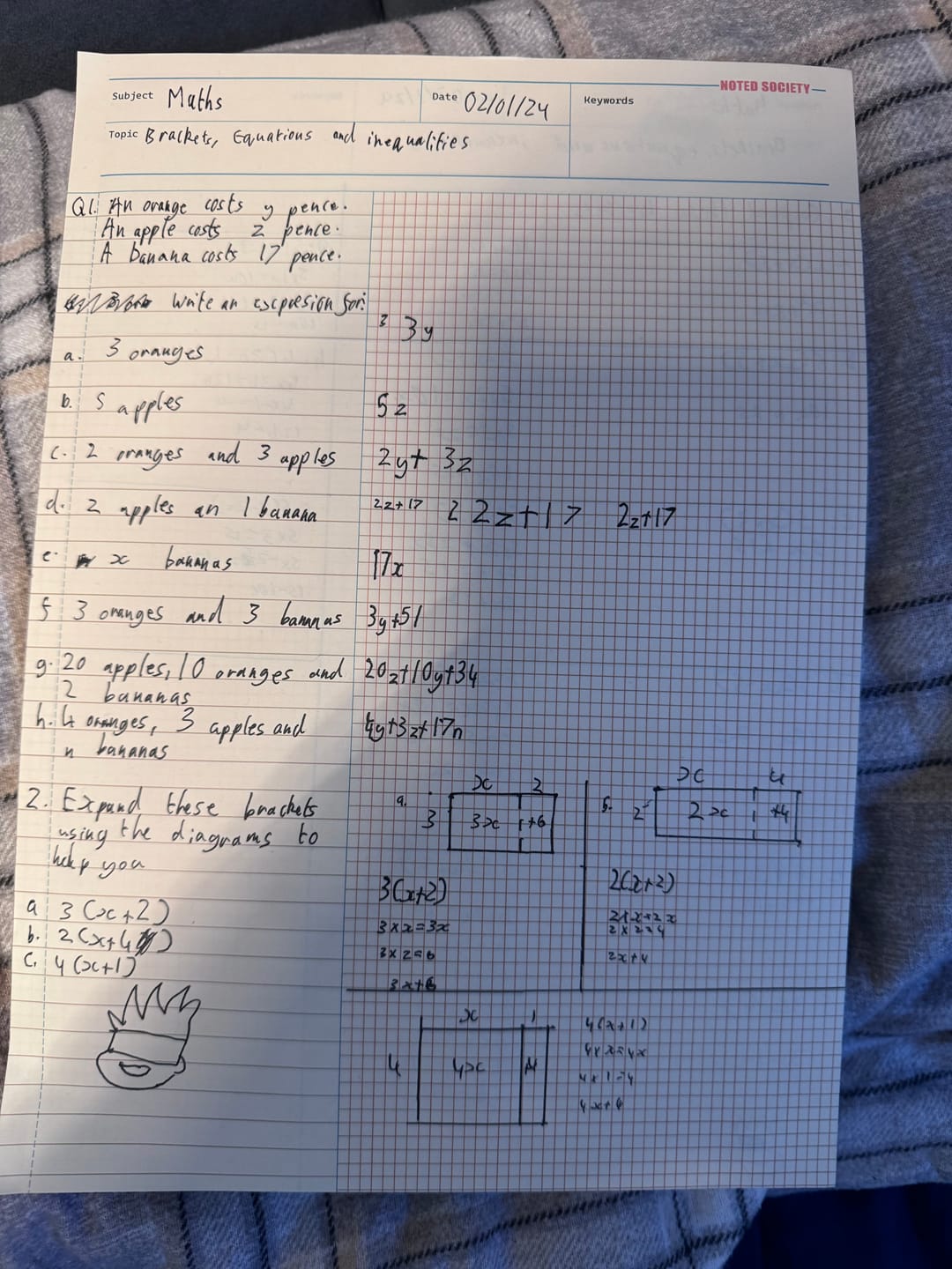 Customer photo review of Maths Notepad