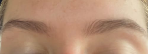 Customer photo review of Brow Hold - Sleek & Secure