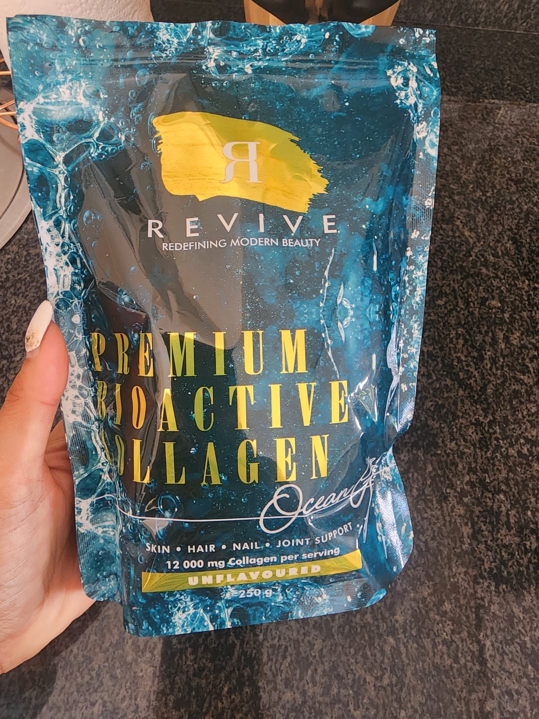 Customer photo review of OCEANGLO – NATURAL MARINE COLLAGEN (DUO PACK)