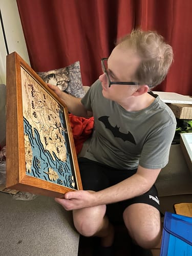 Customer photo review of THE WHEEL OF TIME 3D MAP