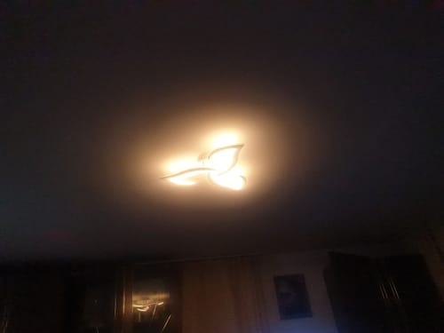 Customer photo review of Lustra LED Mini Narcisse Echivalent 250W Telecomanda