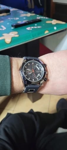 Customer photo review of Pegasus Quartz Chrono Silicone Sport Watch