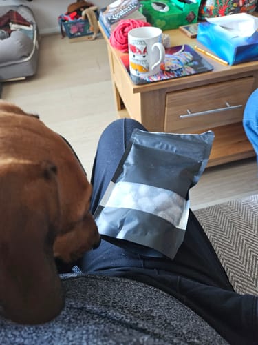 Customer photo review of Finnish Salmiak Caramel Liquorice Truffles