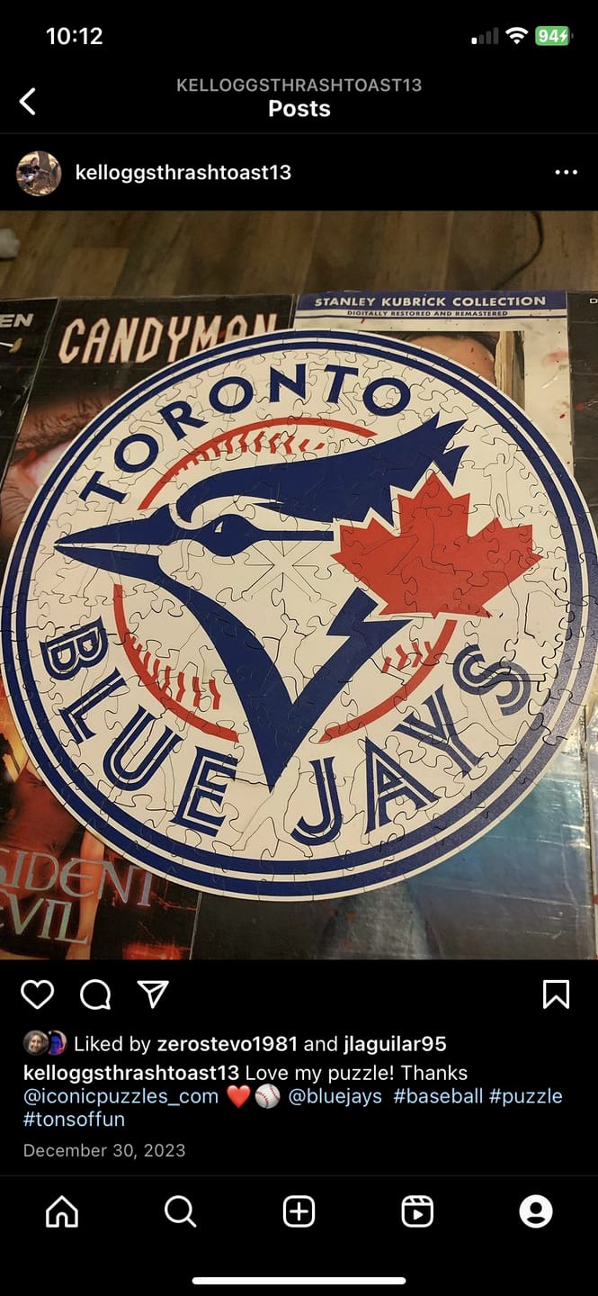 Customer photo review of Toronto Blue Jays™ - Wooden Puzzle