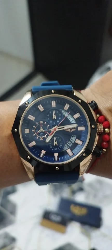 Customer photo review of Pegasus Quartz Chrono Silicone Sport Watch
