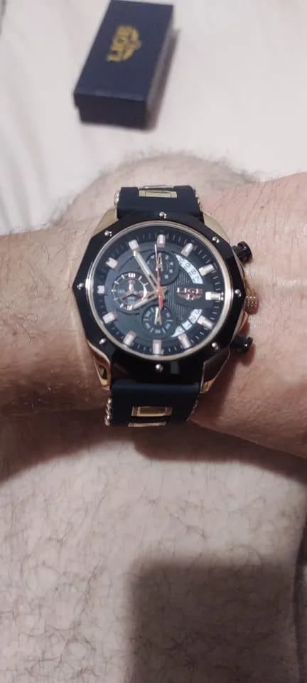 Customer photo review of Pegasus Quartz Chrono Silicone Sport Watch