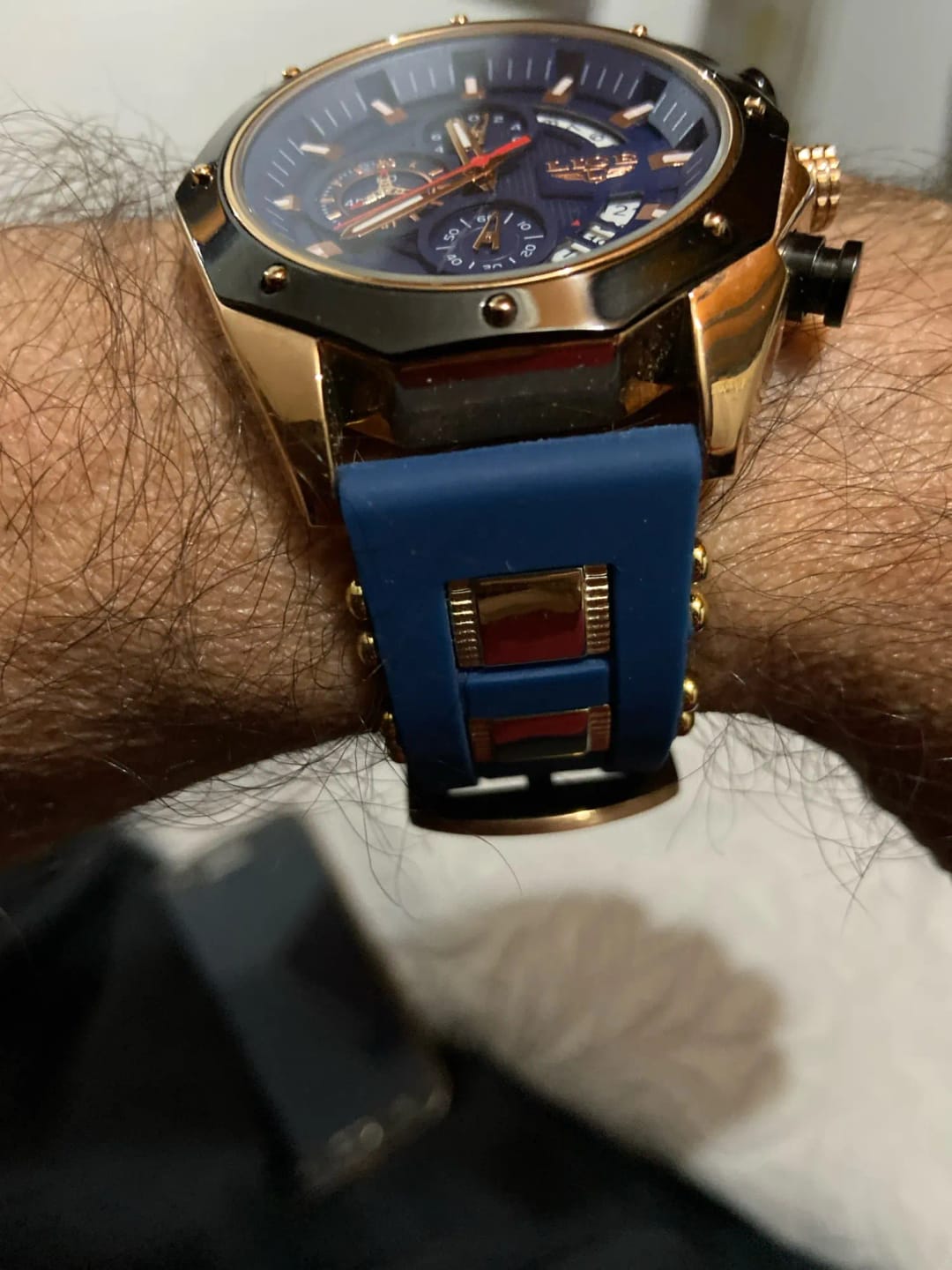 Customer photo review of Pegasus Quartz Chrono Silicone Sport Watch