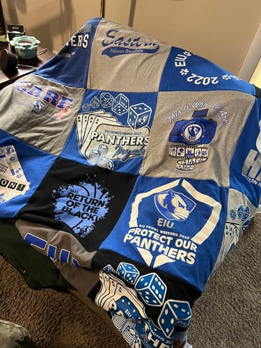Customer photo review of Classic T-Shirt Blanket