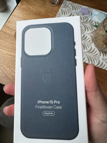 Customer photo review of iPhone 15 FineWoven Case with MagSafe