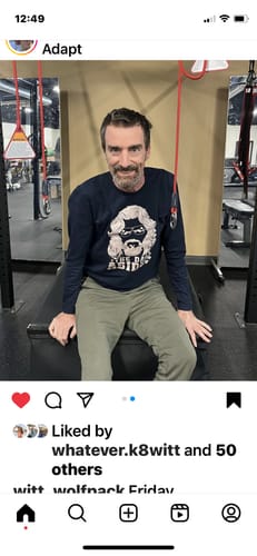 Customer photo review of The Dad Abides Premium Long Sleeve