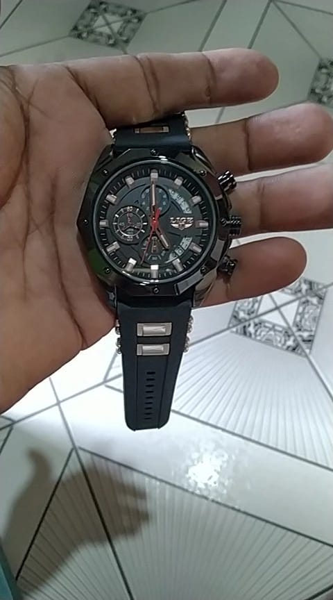 Customer photo review of Pegasus Quartz Chrono Silicone Sport Watch