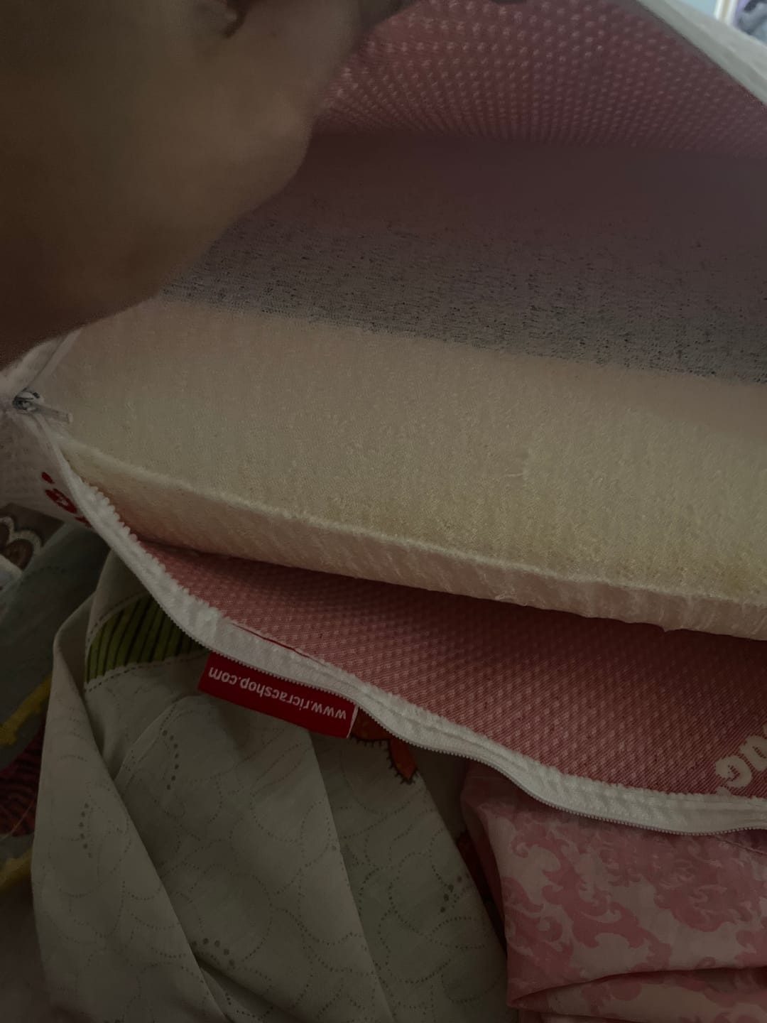 Customer photo review of Cooling Memory Foam Gel Pillow- Soft