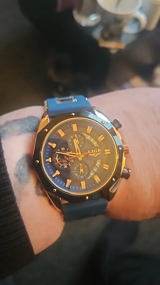Customer photo review of Pegasus Quartz Chrono Silicone Sport Watch