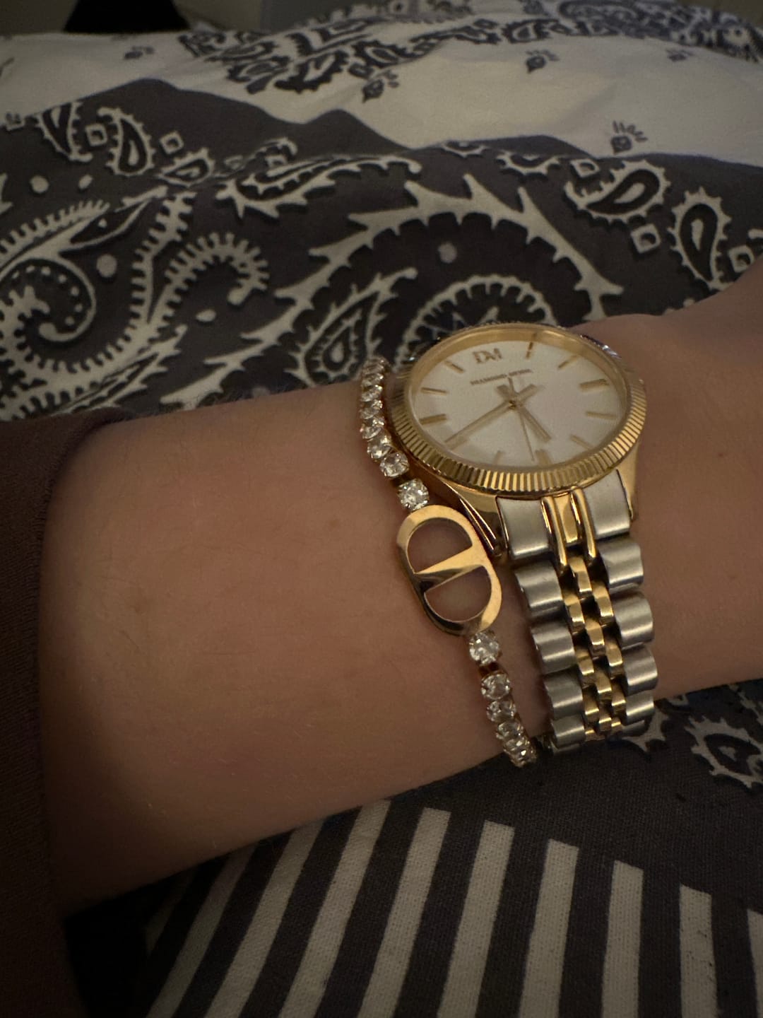 Customer photo review of Tennis Prestige Armband | 18K vergoldet