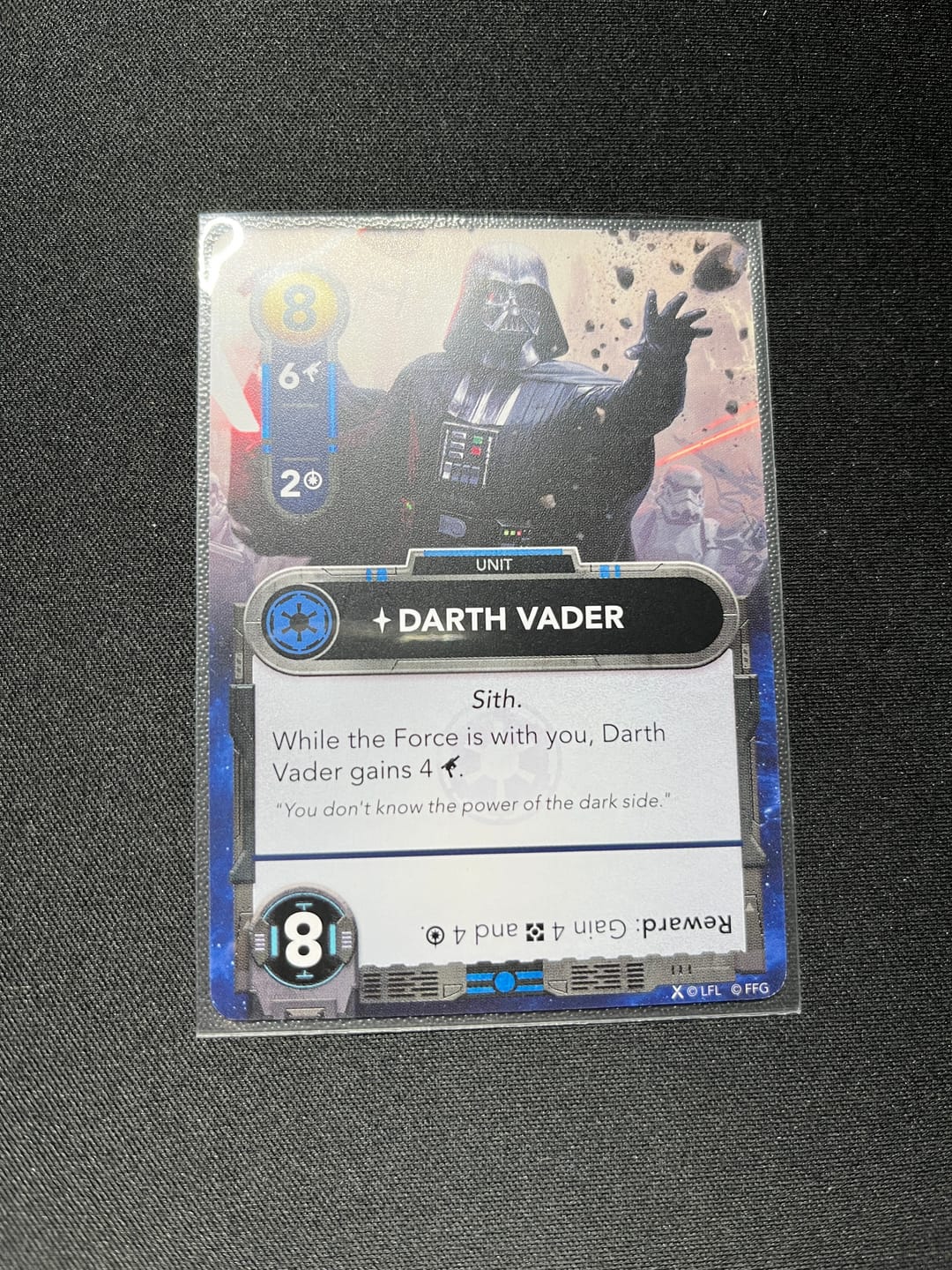 Customer photo review of Clear Matte Standard Size Card Sleeves