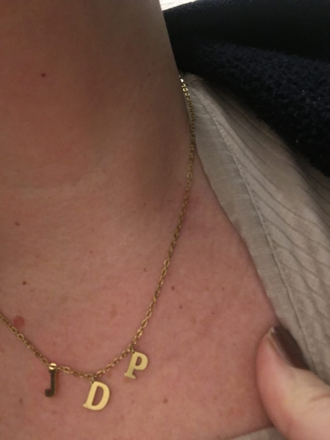 Customer photo review of Collier Personnalisable Initiales