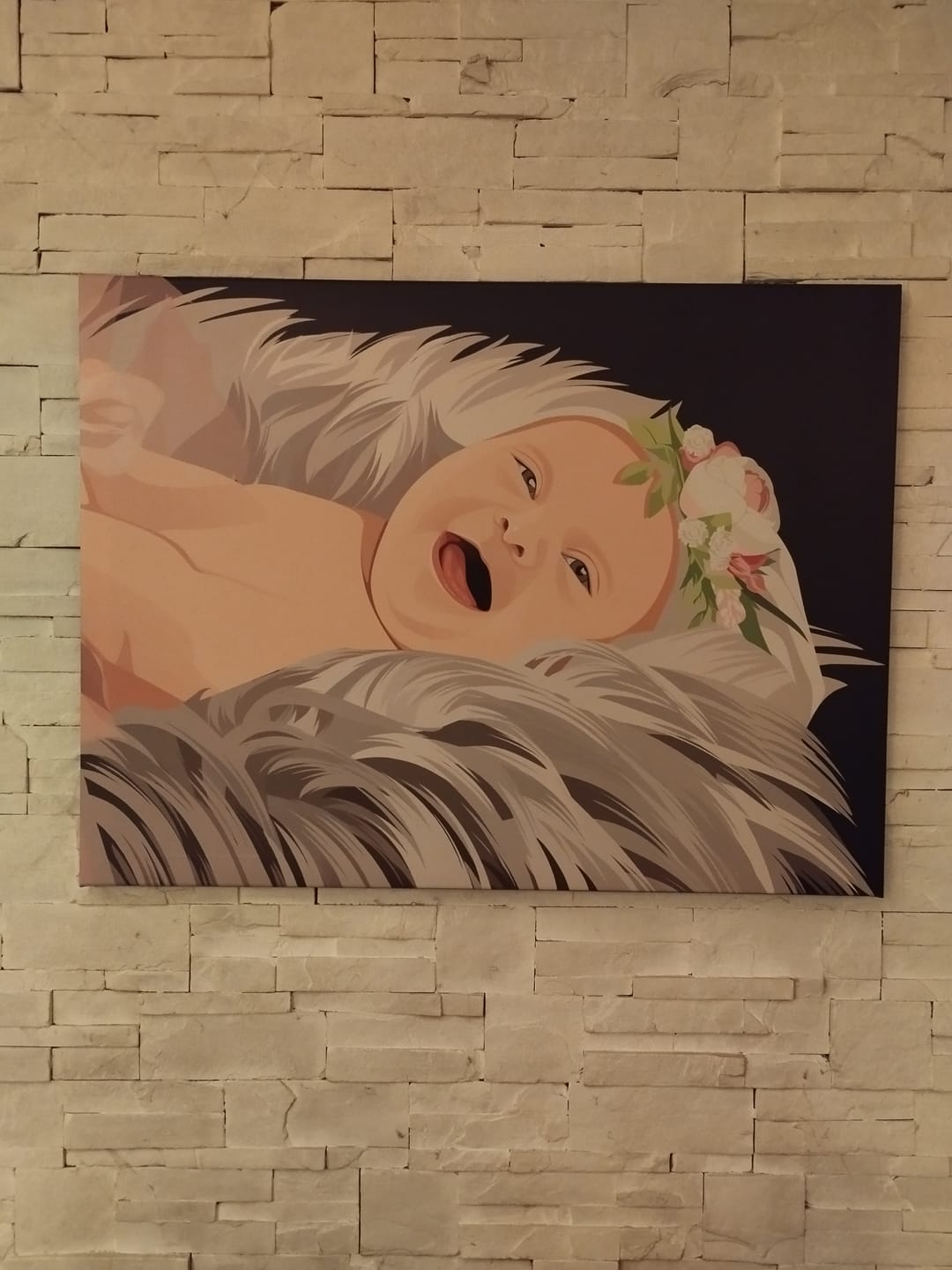 Customer photo review of Portrait Pop-Art ( sur toile )