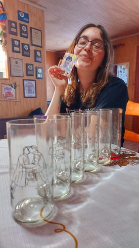 Customer photo review of Army Glass - Juego de 6 vasos