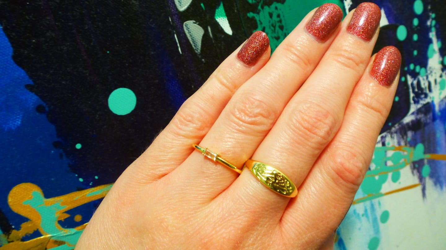 Customer photo review of Flora Ring - Gold