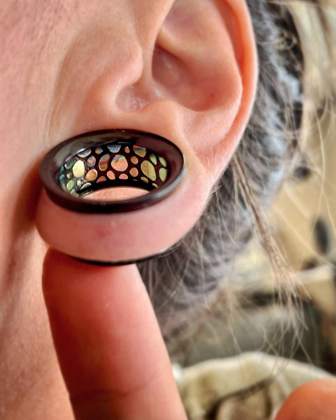Customer photo review of Base Labs Ear-Stretch Balm