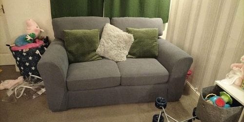 Customer photo review of Stretch Sofa Covers with Separate Backrests and Seat Cushions