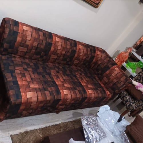 Customer photo review of Wooden Blocks Elastic Sofa Slipcovers