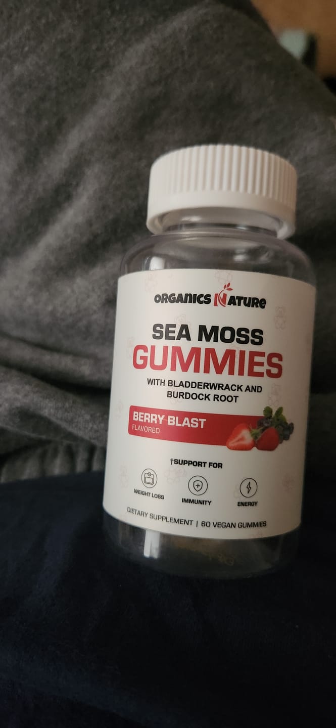 Customer photo review of Irish Sea Moss Gummies With Bladderwrack & Burdock