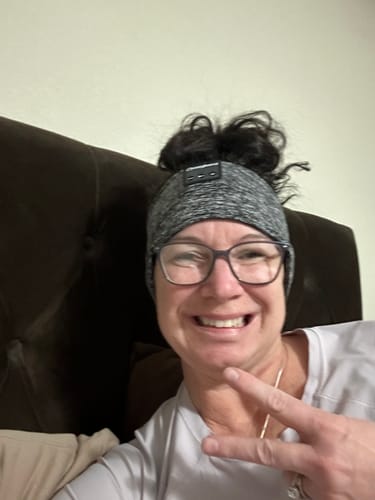 Customer photo review of CozyBand Wireless Headphones