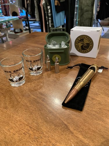 Customer photo review of Trump Mug Shot 2 Ounce Shot Glass