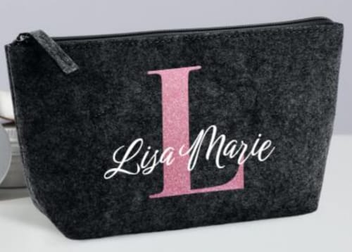 Customer photo review of Initiale - Individuelle Kosmetiktasche Filz