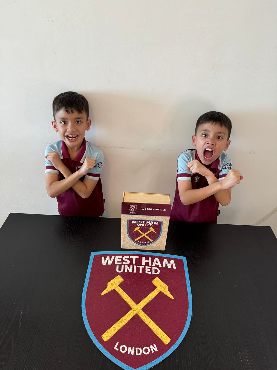 Customer photo review of West Ham United FC® Logo - Wooden Puzzle