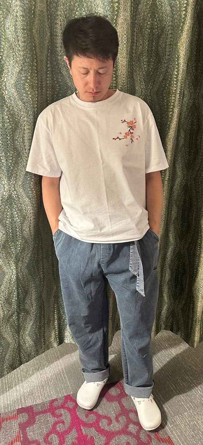 Customer photo review of Oleno Denim Pants