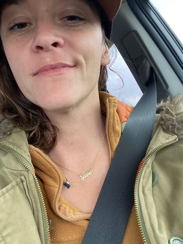 Customer photo review of 14K Solid Gold Harry Potter Font Name Necklace