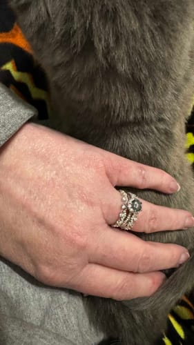 Customer photo review of 【#215】925 Sterling Silver Moissanite Rings