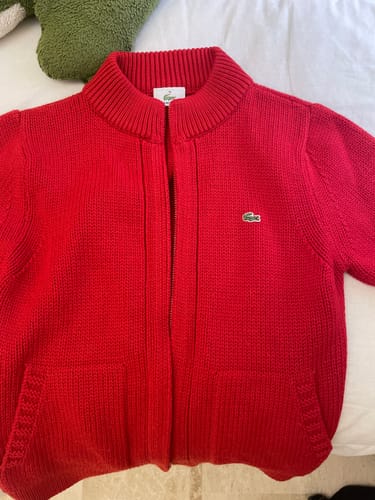 Customer photo review of Lacoste Vintage Woman Knitted Zip Sweater (M)