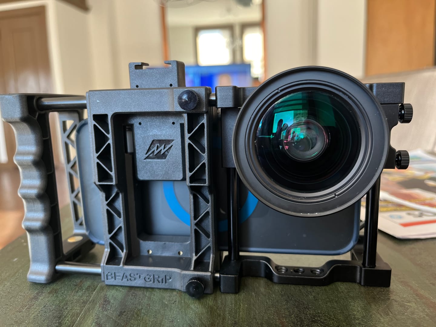 Customer photo review of Beastgrip Pro + Kenko 0.75X Wide Angle Lens Bundle