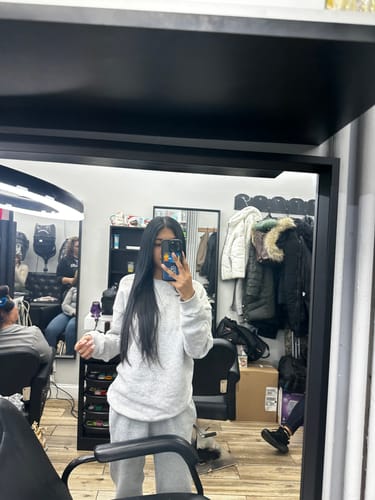 Customer photo review of Raw Tape-In Hair Extensions (1 Pack/100G)