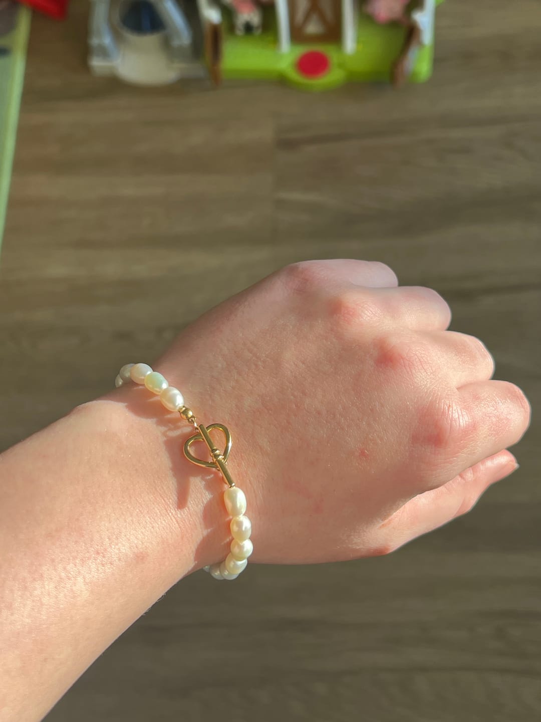 Customer photo review of Pearl Heart Armband | Süßwasserperlen