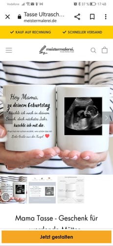 Customer photo review of Mama Tasse - Geschenk für werdende Mütter - personalisierbar