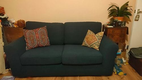 Customer photo review of Stretch Sofa Covers with Separate Backrests and Seat Cushions