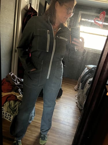 Customer photo review of Cadet Jumpsuit Black