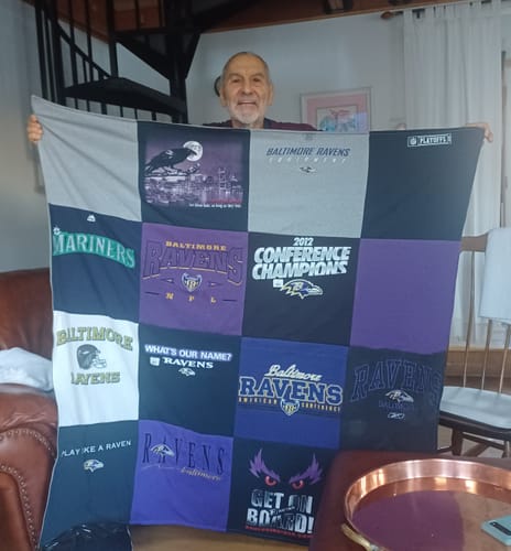 Customer photo review of Classic T-Shirt Blanket