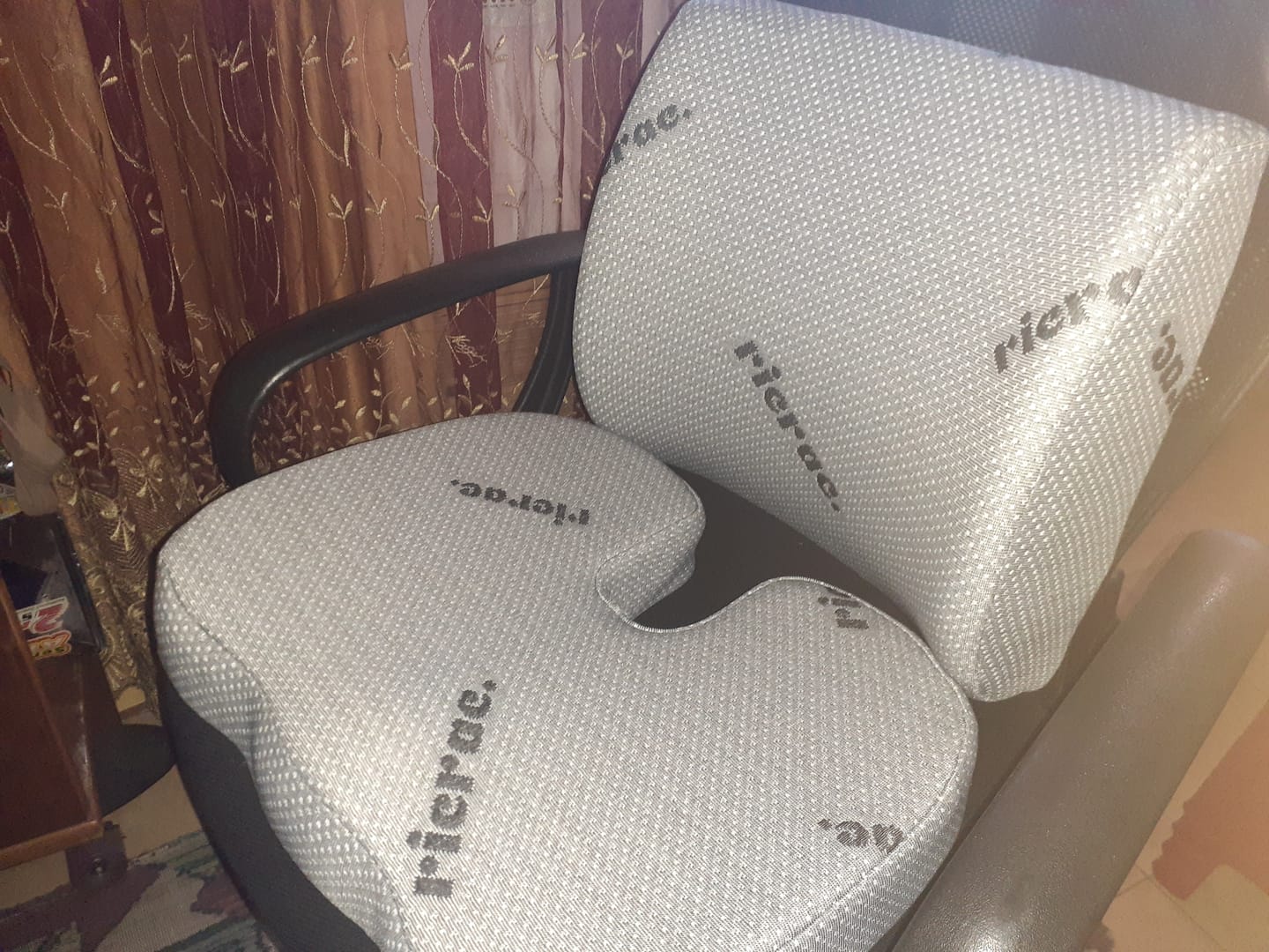 Customer photo review of Back Support Pillow - Rolo