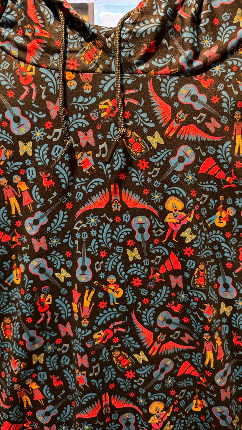 Customer photo review of Disney and Pixar Coco "Music In Me" – Performance Hoodie