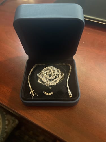 Customer photo review of S925 Moissanite Tennis Bracelet 14K Gold (ALL SIZES)