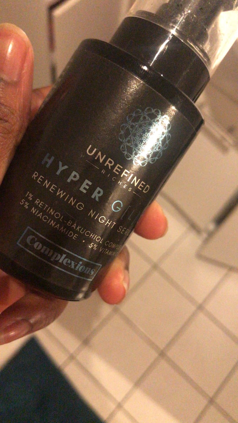 Customer photo review of HYPER G[L]O - Renewing Night Serum