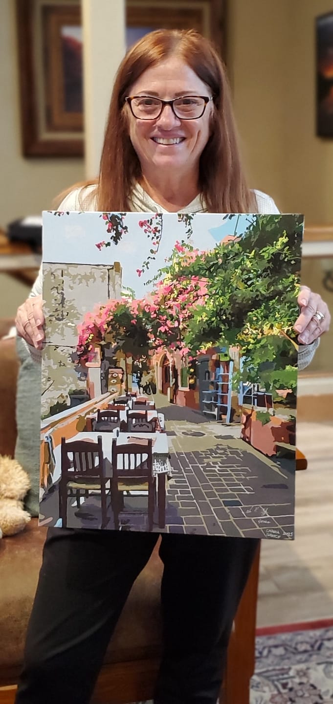 Customer photo review of Custom Paint by Numbers Kit