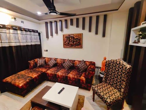 Customer photo review of Wooden Blocks Elastic Sofa Slipcovers