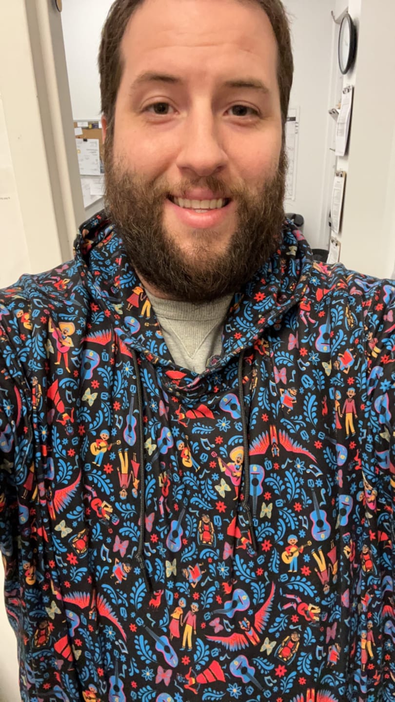Customer photo review of Disney and Pixar Coco "Music In Me" – Performance Hoodie