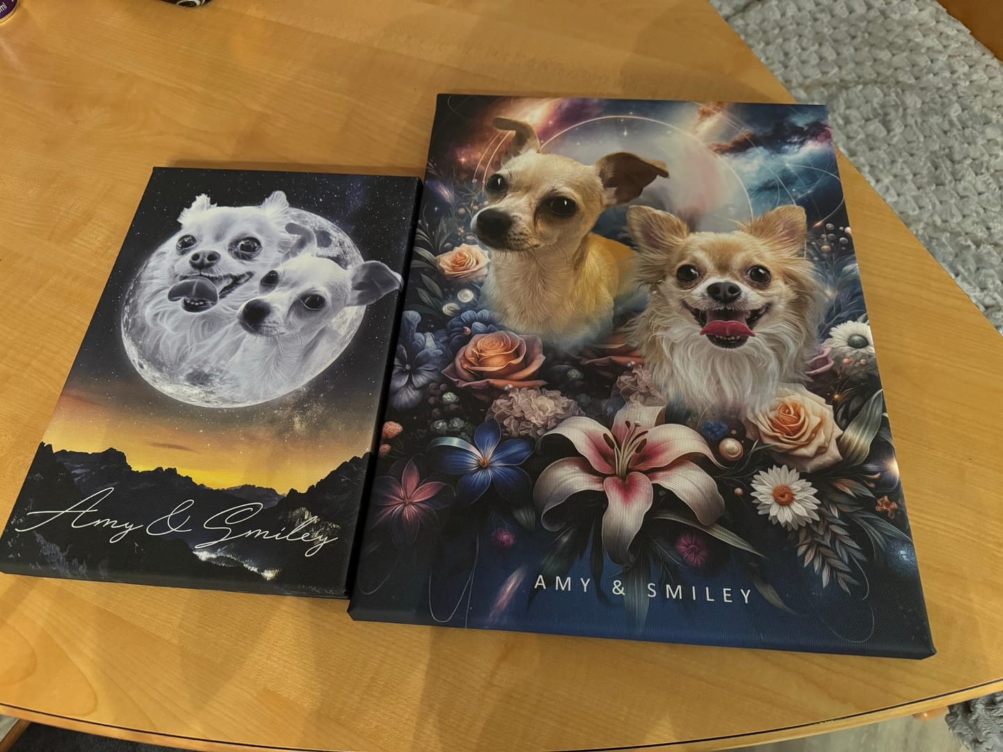 Customer photo review of Personalisiertes Portrait - Mond Stil